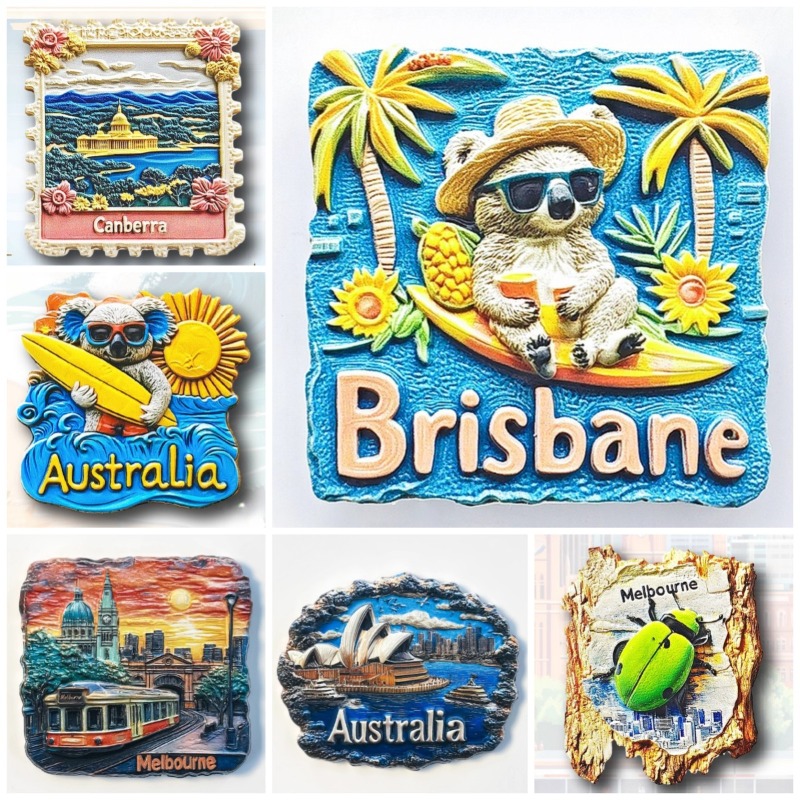 Home Decor Melbourne - Avustralya buzdolabı çıkartmaları Sidney seyahat hediyelik