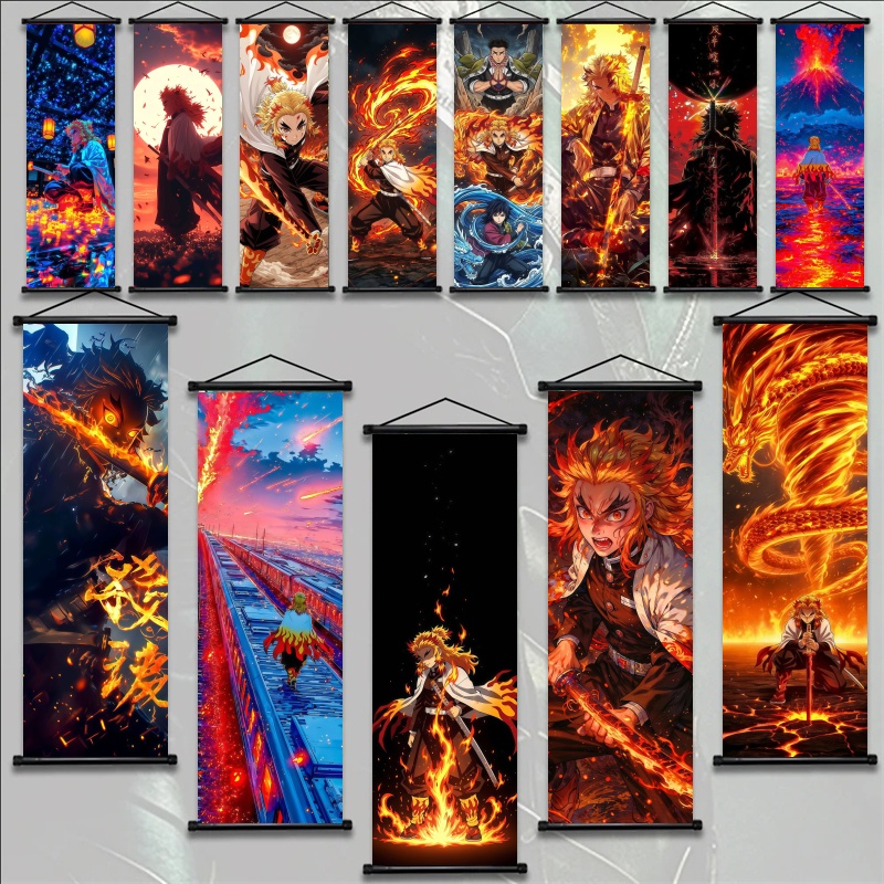 Home Decor Market - Demon Slayer Kyojuro Rengoku HD Baskılı