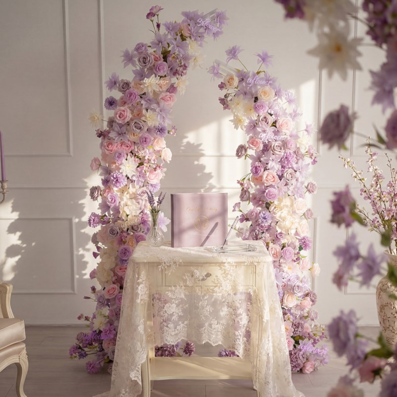 Home Decor Event - 5D Uflower Mor Pembe Zambaklar Yapay