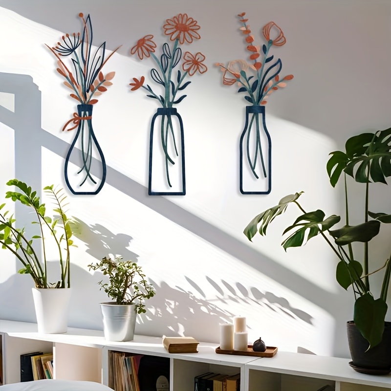 3 Büyük Çiçek Desenli Duvar Sa - Home Decor Event incelemesi ve fiyatı