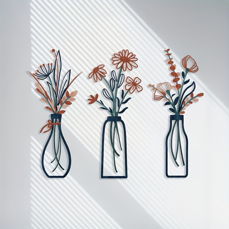 3 Büyük Çiçek Desenli Duvar Sa - Home Decor Event incelemesi ve fiyatı