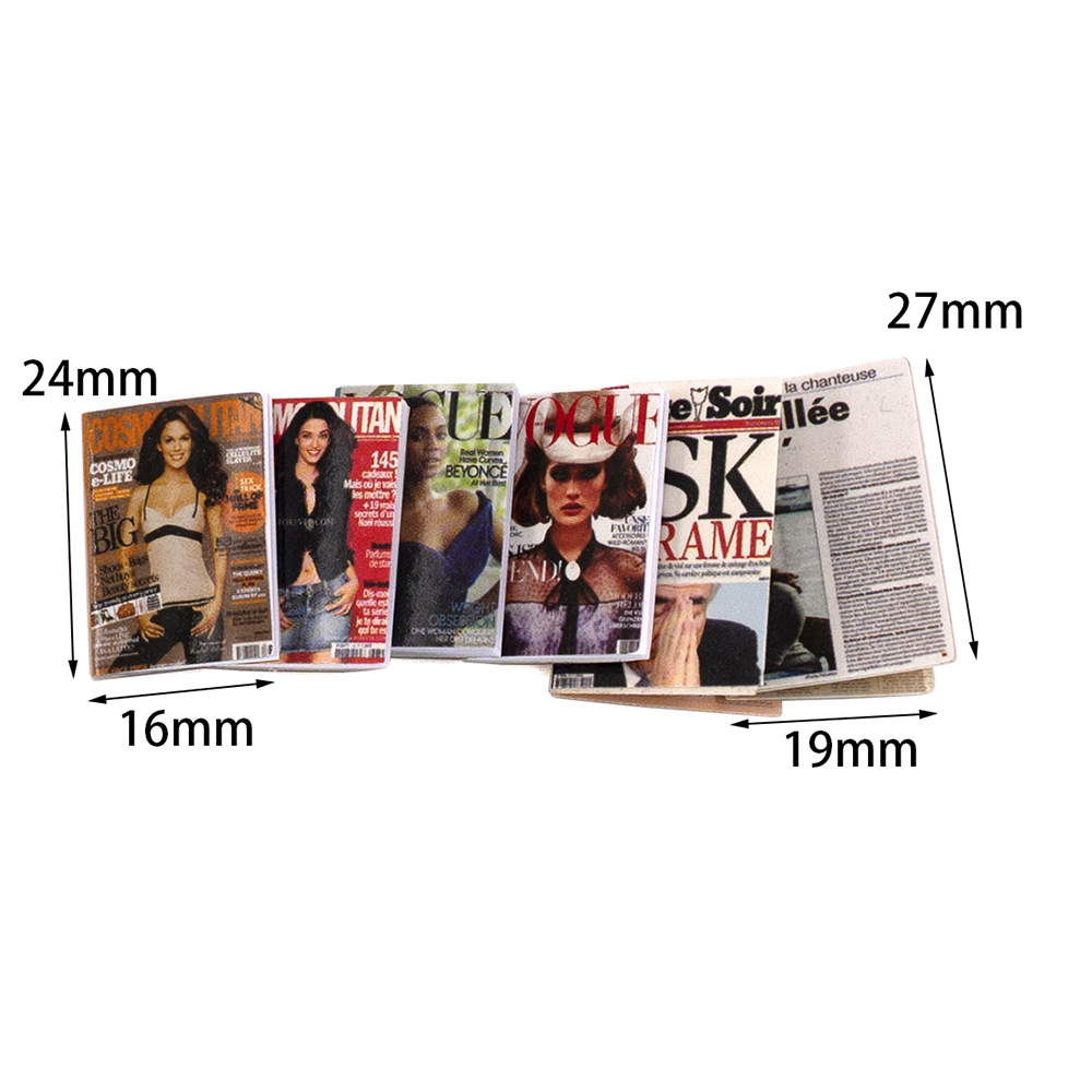 6 adet 1/12 Dollhouse minyatür - Home Decor Magazine incelemesi ve fiyatı