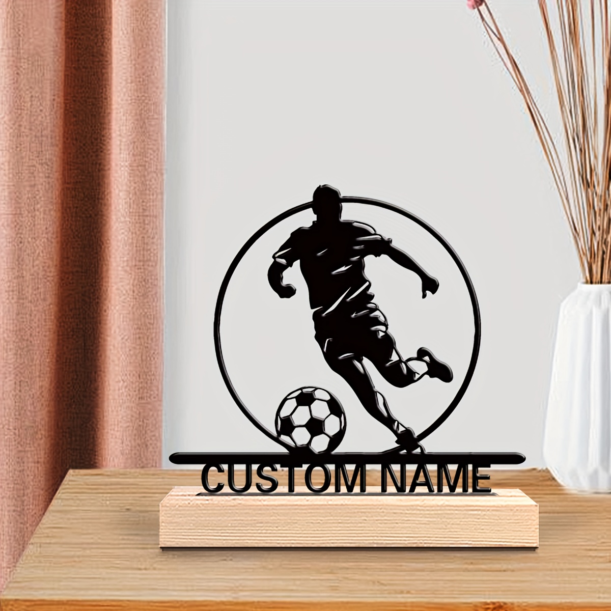 İsme Özel Metal Futbolcu Heyke - Home Decor Market incelemesi ve fiyatı