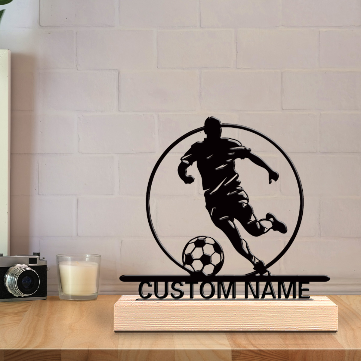 İsme Özel Metal Futbolcu Heyke - Home Decor Market incelemesi ve fiyatı