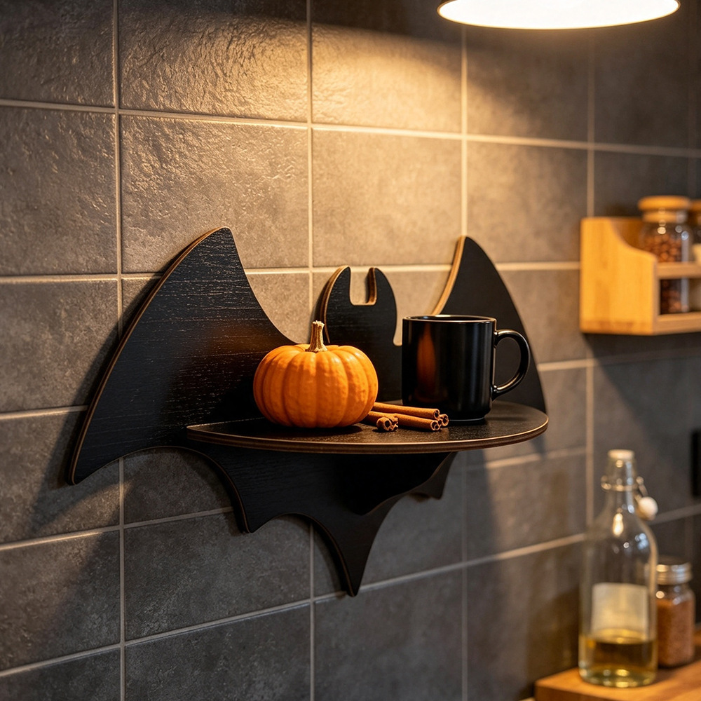 Cadılar Bayramı Duvar Rafı Ahş - Floating Shelves incelemesi ve fiyatı