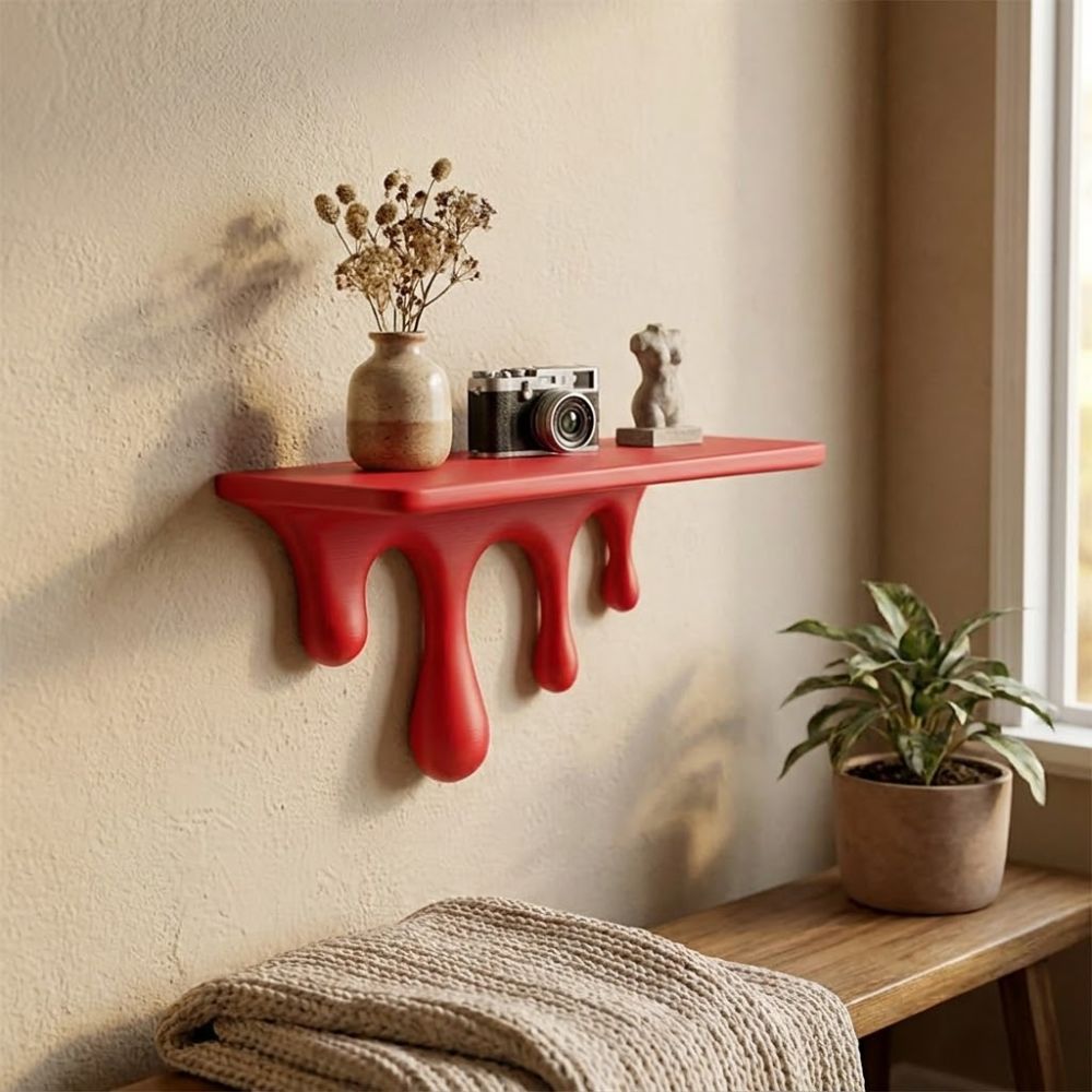 Klasik 3D Baskılı Damla Şeklin - Floating Shelves incelemesi ve fiyatı